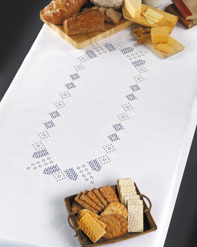 Zestaw do haftu Białe na białym 140 x 215 cm