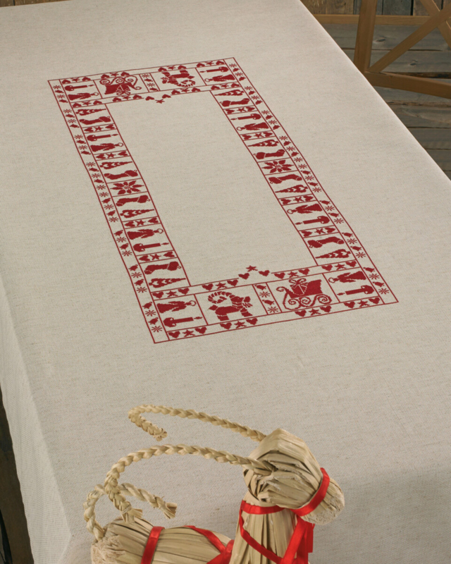 Zestaw do haftu Świąteczny nastrój 140 x 220 cm