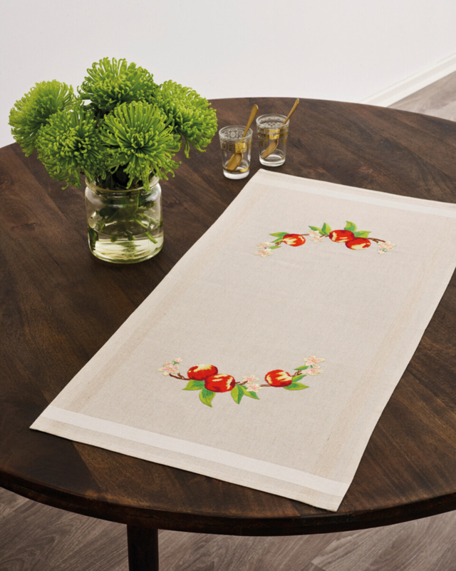 Zestaw do haftu Jabłka 40x80cm