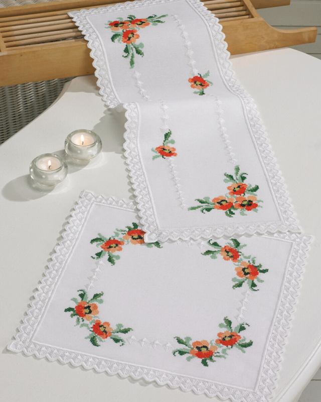 Zestaw do haftu Maki 28 x 68 cm