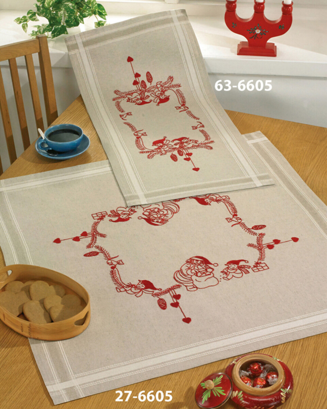 Zestaw do haftu Małe krasnale 40 x 80 cm