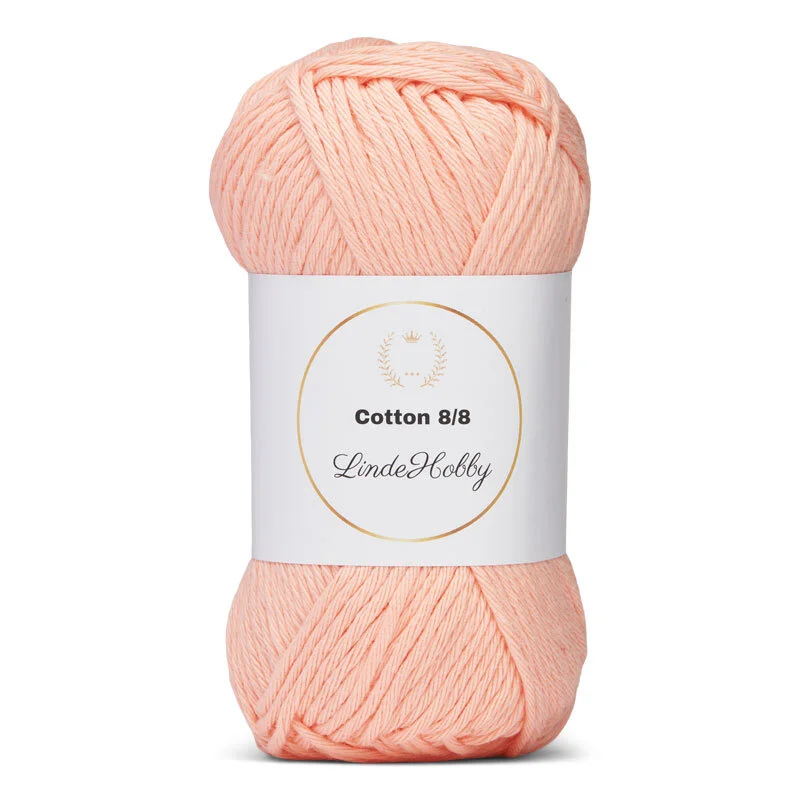 LindeHobby Cotton 8/8 - Soft Pastel Dream, 10 motków 091 Salmone