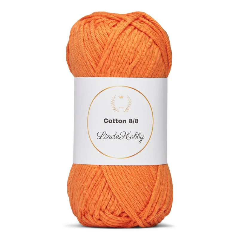 LindeHobby Cotton 8/8 – Autumn Glow, 10 motków 042 Albicocca
