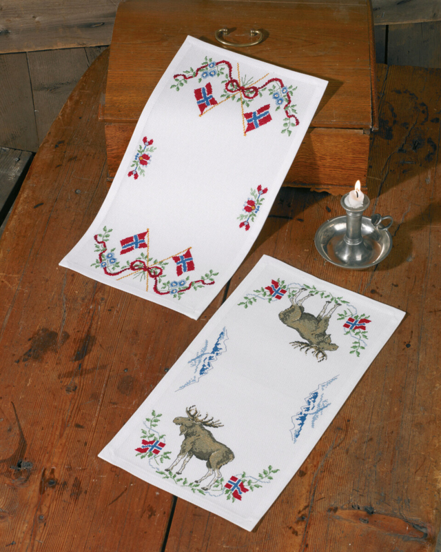 Zestaw do haftu Pozdrowienia z Norwegii Łoś 25 x 48 cm