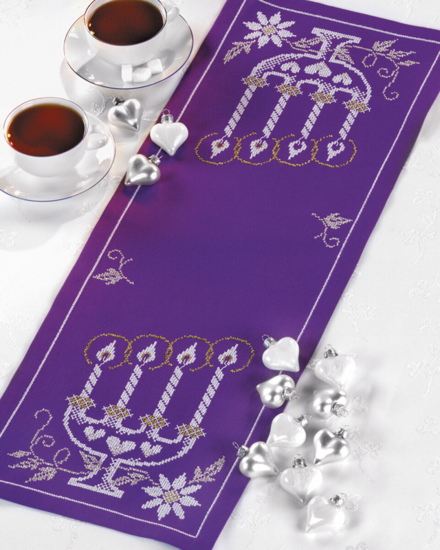 Zestaw do haftu Świecznik 26 x 72 cm