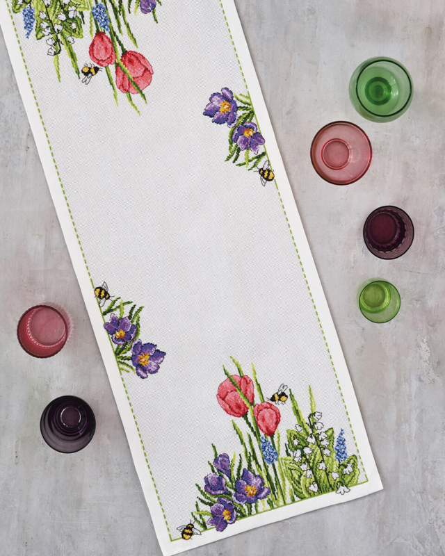 Zestaw do haftu Wiosna 34 x 86 cm