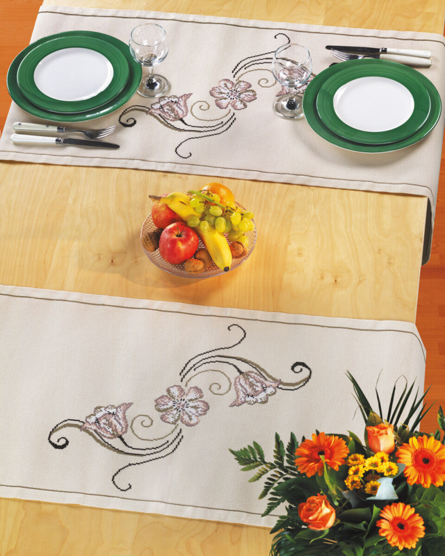 Zestaw do haftowania Partner bieżnik 44 x 119 cm