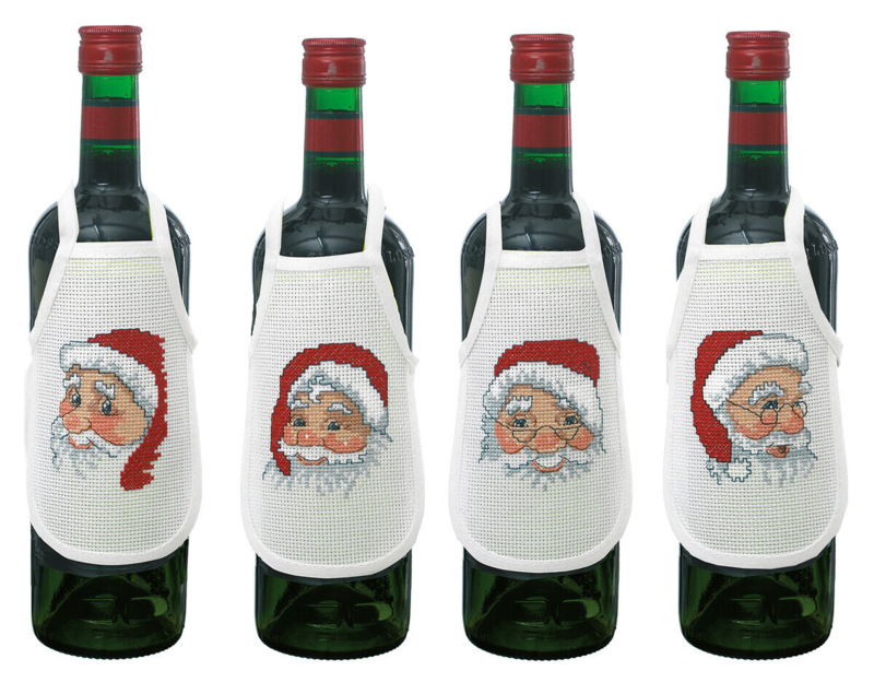 Zestaw do haftu 4 głowy skrzatów 10 x 15 cm