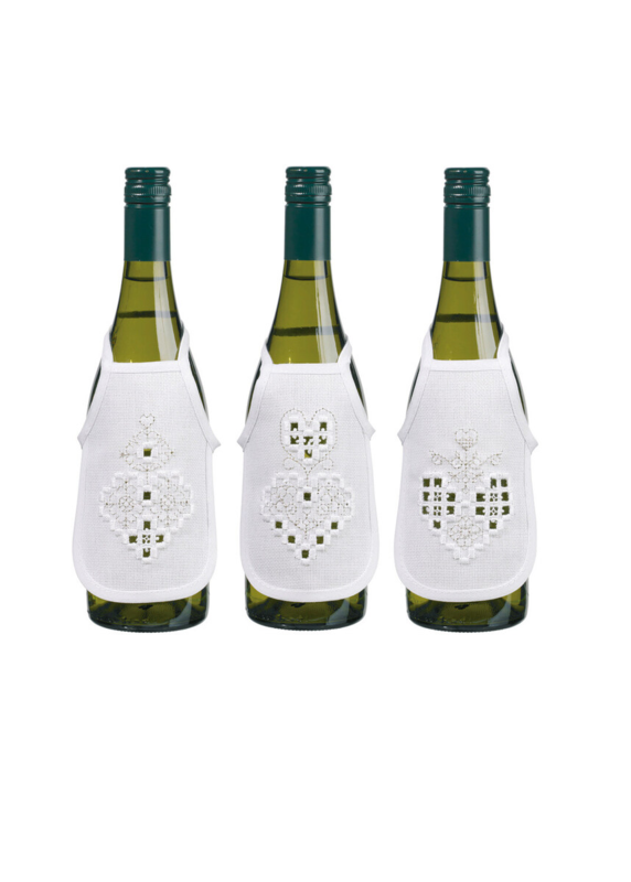 Zestaw do haftu Hardanger serce srebrne 10 x 15 cm