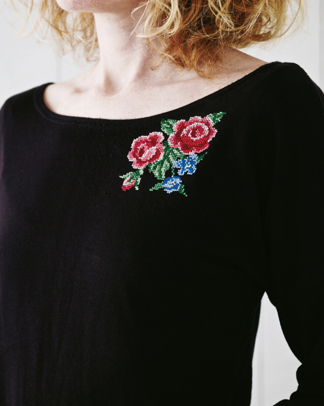 Zestaw do haftu Róże 10 x 10 cm