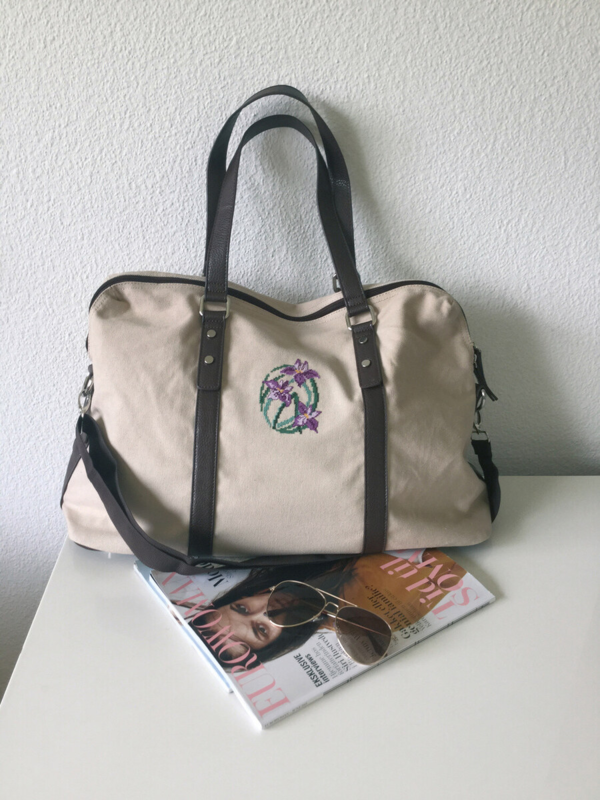 Zestaw do haftu Kwiaty fioletowe 7 x 9 cm