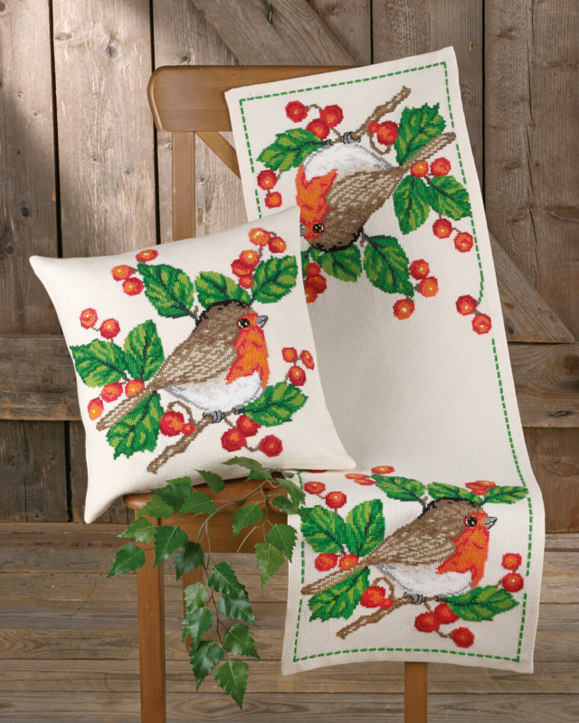 Zestaw do haftu Rudzik 40x40 cm