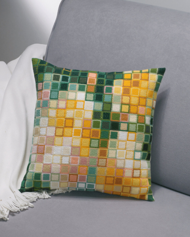 Zestaw do haftu Pikselowe róże 38 x 38 cm