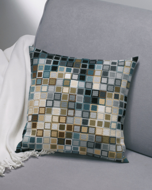 Zestaw do haftu Pixel róże 38 x 38 cm