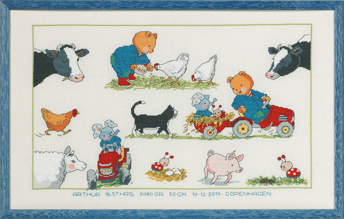 Zestaw do haftu Bobbi Rolnik 44x27cm