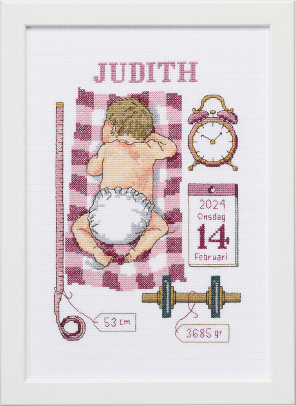 Zestaw do haftowania Pamiątka Chrztu Judith 21 x 30 cm
