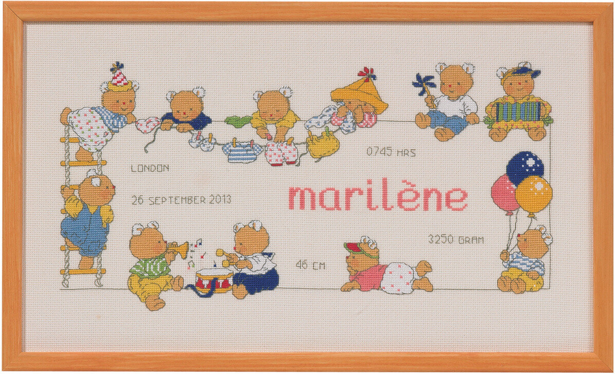 Zestaw do haftu Bobbi/ Chrzest 40 x 23 cm