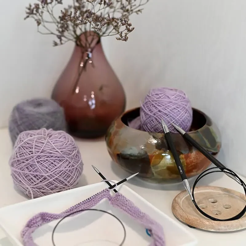 KnitPro Karbonz STAŁĄ Druty z Żyłka, 100 cm