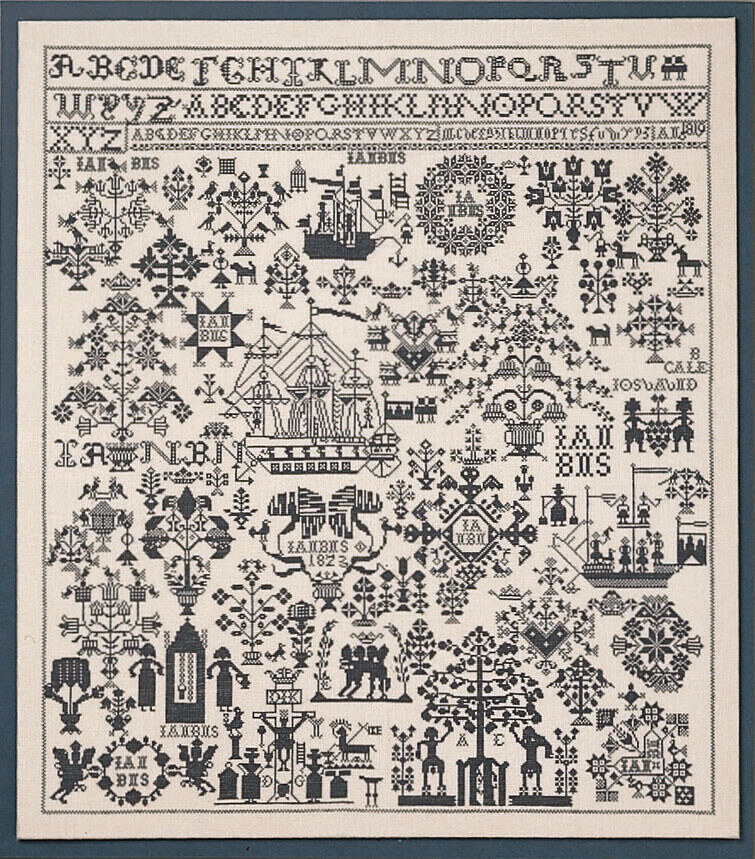 Zestaw do haftu serwetka z imieniem 65 x 72 cm