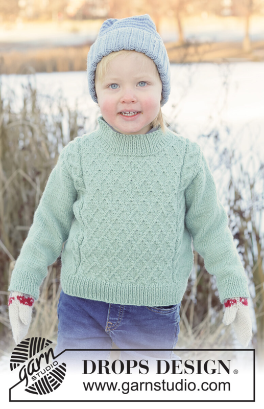 50-16 Chilly Charm Sweater by DROPS Design