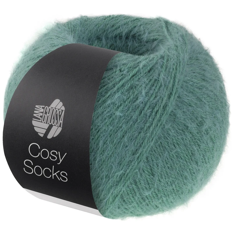 Lana Grossa Cosy Socks 06 Szałwiowozielony