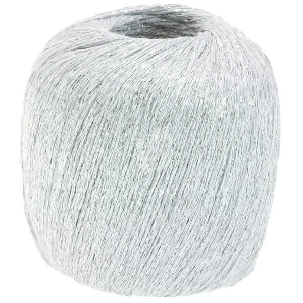 Lana Grossa Brillino 10 Biały/Srebro