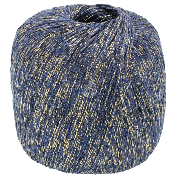 Lana Grossa Brillino 35 Jeans/Złoto