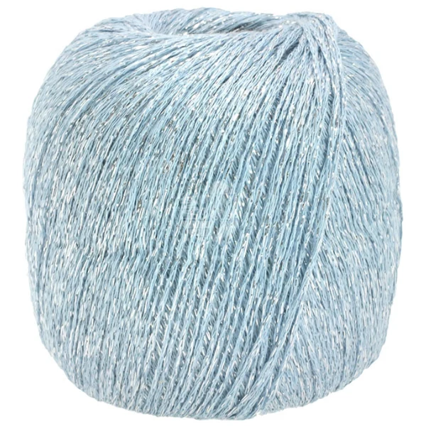 Lana Grossa Brillino 22 Jasnoniebieski/Srebro