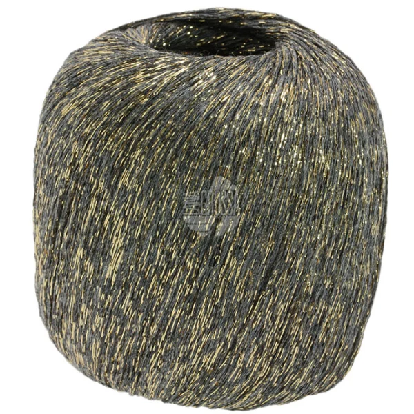 Lana Grossa Brillino 05 Szary/Złoto