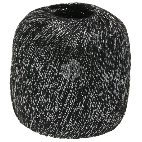 Lana Grossa Brillino 13 Czarny/Srebro