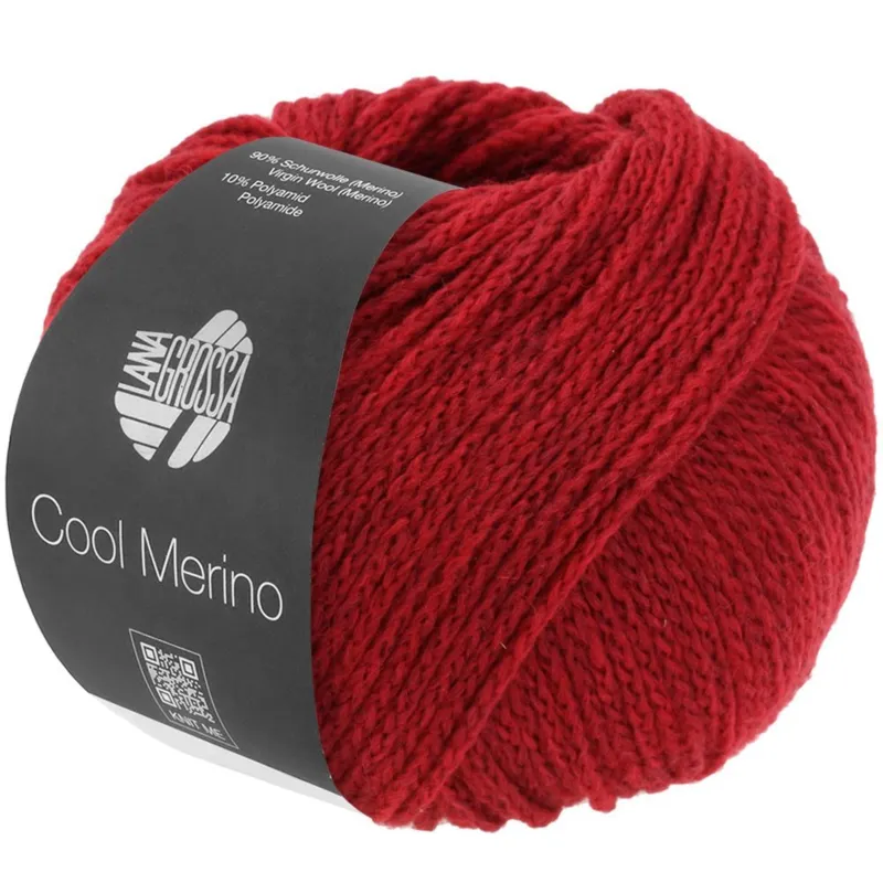 Lana Grossa Cool Merino 34 Czerwony