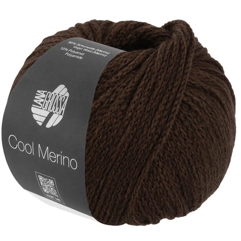 Lana Grossa Cool Merino 44 Ciemny szarobrązowy