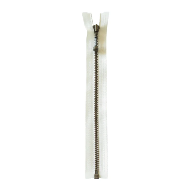 YKK Rozdzielczy Metalowy Zamek Błyskawiczny 4 mm (25-65 cm) 841 Ecru