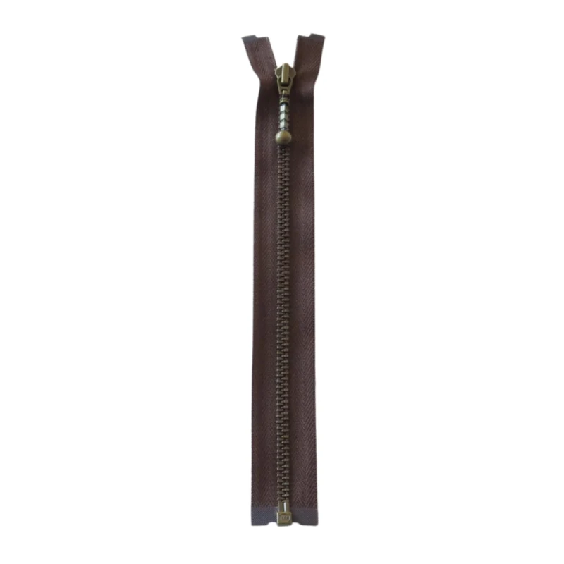 YKK Rozdzielczy Metalowy Zamek Błyskawiczny 4 mm (25-65 cm) 570 Brązowy