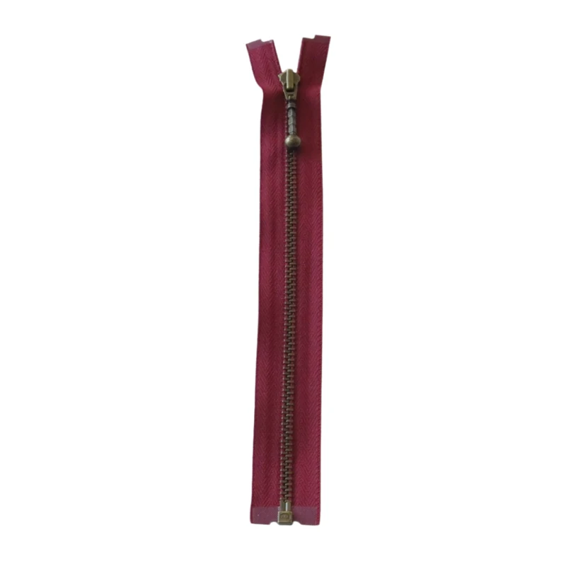 YKK Rozdzielczy Metalowy Zamek Błyskawiczny 4 mm (25-65 cm) 527 Bordowy