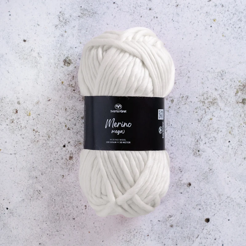 Svarta Fåret Merino Mega 12 Naturalna biel
