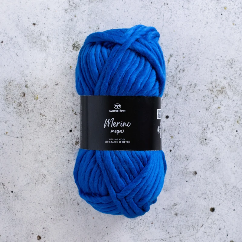 Svarta Fåret Merino Mega 00 Niebieska nuta
