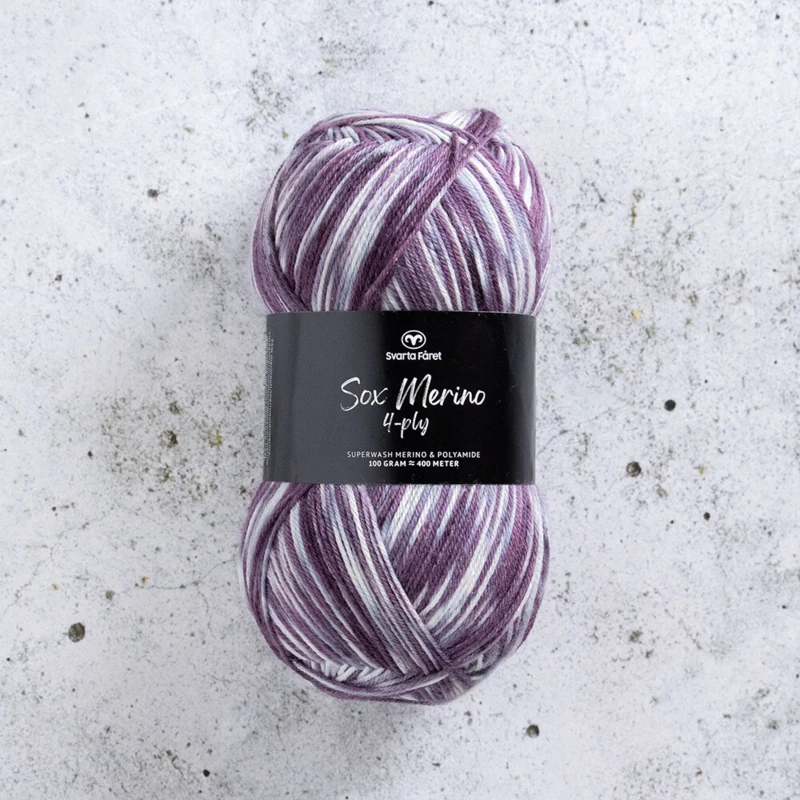 Svarta Fåret Sox Merino 4 ply 12 Statyczny ekran