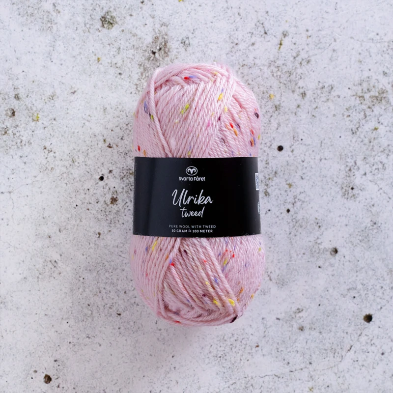 Svarta Fåret Ulrika Tweed 03 Różowa sól
