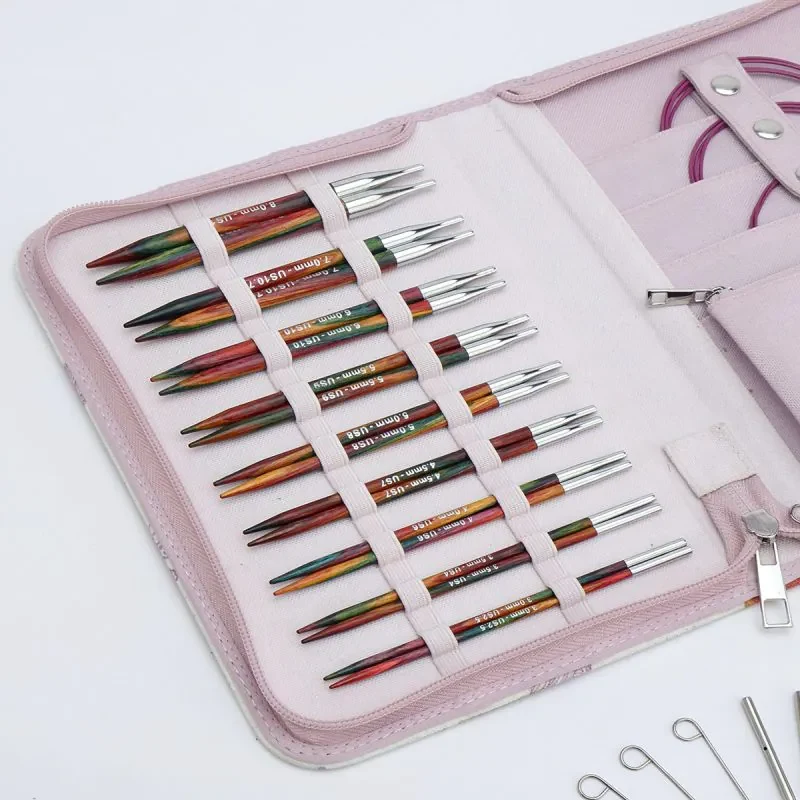 KnitPro Symfonie 2 Zestaw Wymiennych Drutów Okrągłych, Deluxe, 13 cm