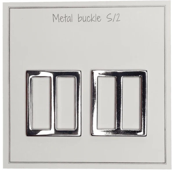 Go Handmade Metalowa Klamra 31 x 28 mm, Srebrny