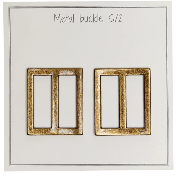 Go Handmade Metalowa Klamra 31 x 28 mm, Brąz