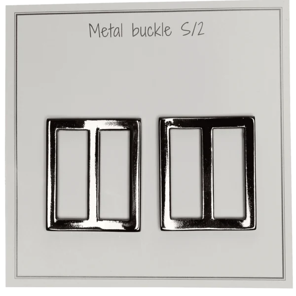 Go Handmade Metalowa Klamra 31 x 28 mm, Ciemnoszary