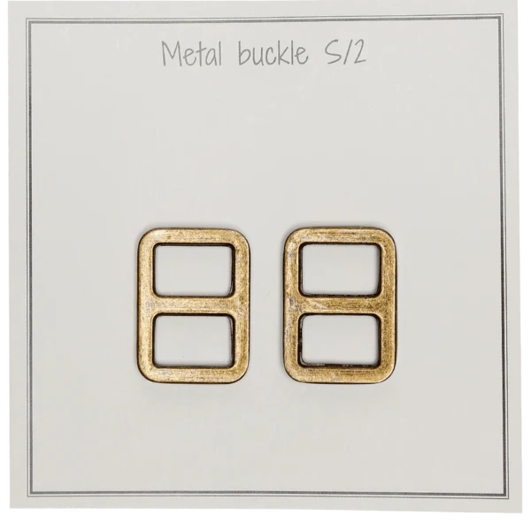 Go Handmade Metalowa Klamra 25 x 19 mm, Brąz