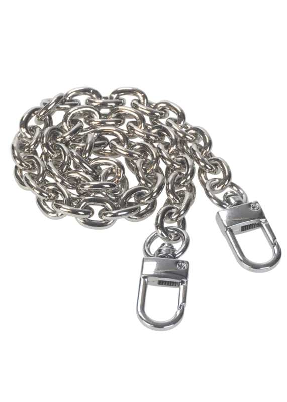 Go Handmade Metalowy łańcuszek (47 i 57 cm): Srebro, 47 cm