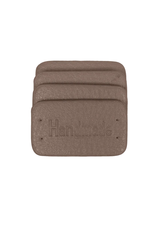 Go Handmade Handmade Label, 4 szt.: Beżowy