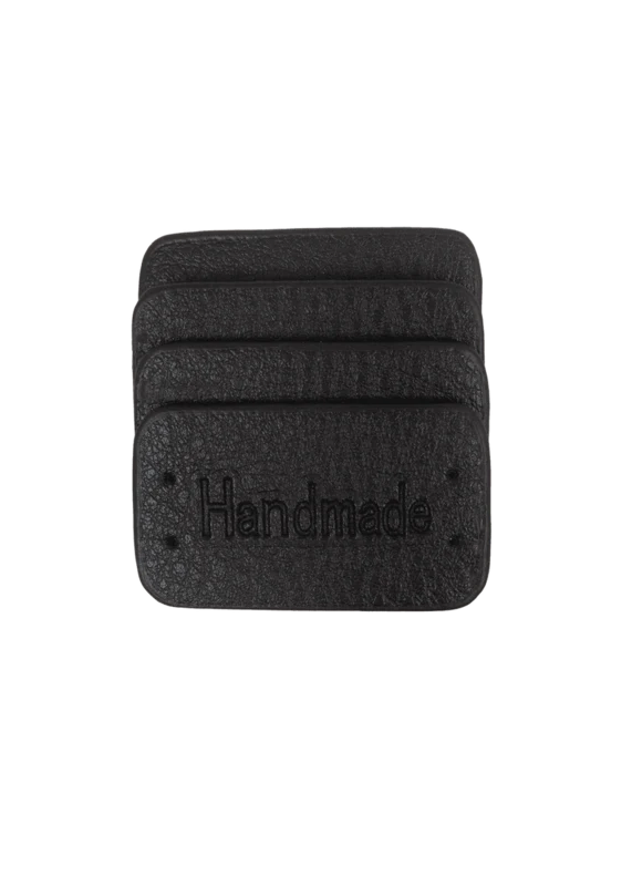 Go Handmade Handmade Label, 4 szt.: Czarny