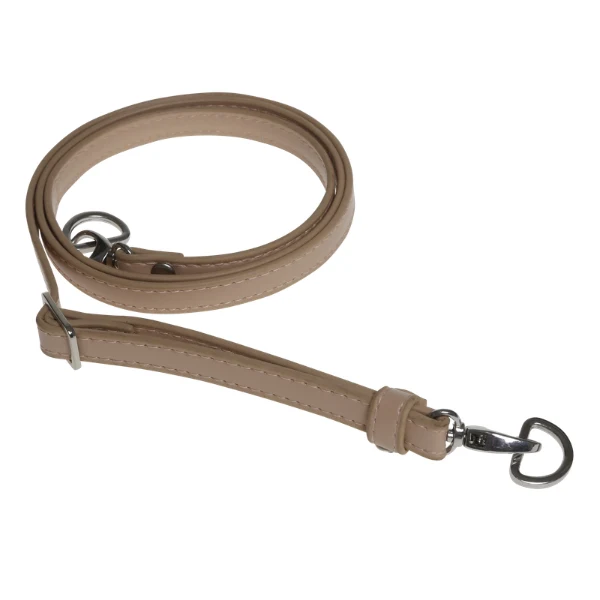 Go Handmade Pasek na ramię do torby 130 cm 12 mm, Beżowy, Srebrny