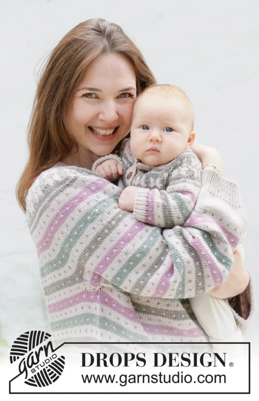 Baby 51-23 Sunrise Star Cardigan by DROPS Design