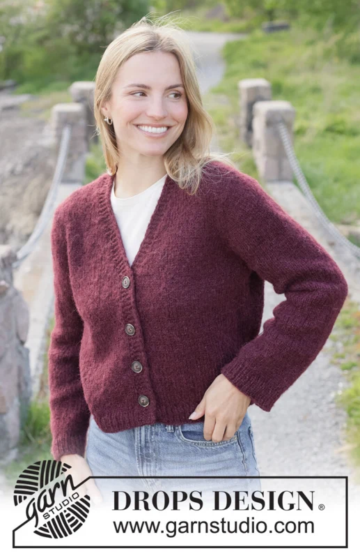 Cranberry Season Cardigan – DROPS 272-37 – zdjęcie 1